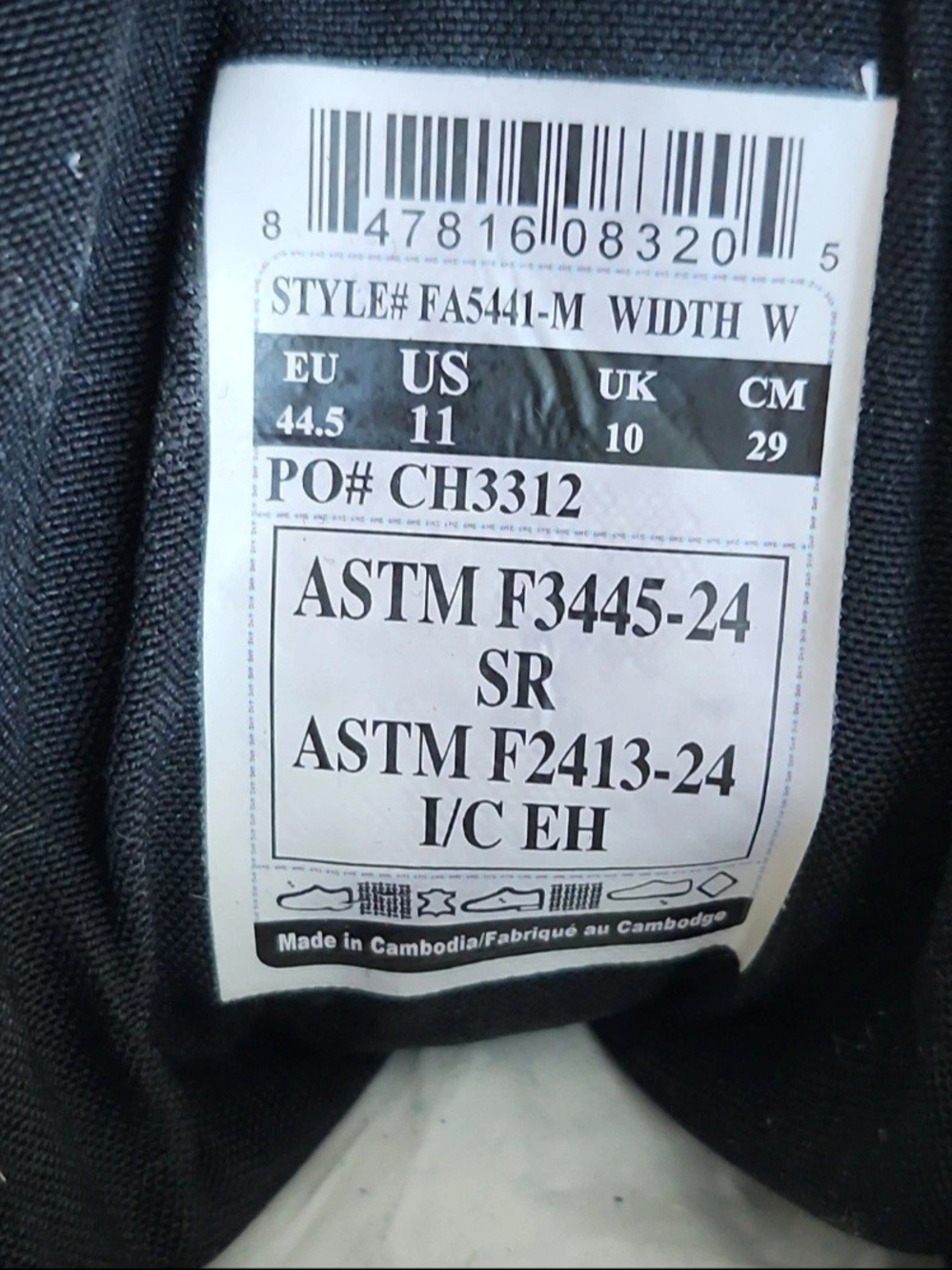 Carhartt Force 5" Nano Composite Toe Work Boots Black FA5441-M Men’s 11W - Picture 10 of 16